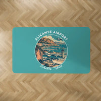 Thumbnail for Alicante-Elche Miguel Hernandez Airport (ALC) Carpets - Carpet Rectangle - Badge - Turquoise V2