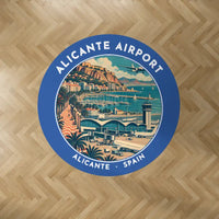 Thumbnail for Alicante-Elche Miguel Hernandez Airport (ALC) Carpets - Carpet Round - Badge - Blue V2