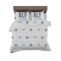 Thumbnail for Alta Airport (ALF) Bedding Sets & Blankets - Bedding Set - Pattern - Light Gray