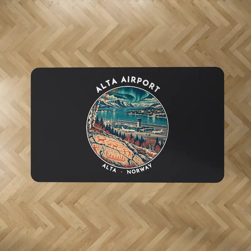 Alta Airport (ALF) Carpets - Carpet Rectangle - Badge - Black V2