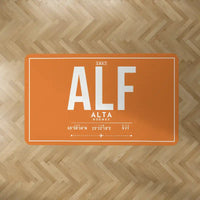 Thumbnail for Alta Airport (ALF) Carpets - Carpet Rectangle - ID Tag - Orange V2