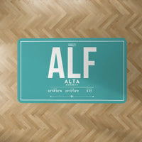 Thumbnail for Alta Airport (ALF) Carpets - Carpet Rectangle - ID Tag - Turquoise V2