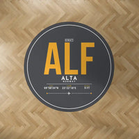 Thumbnail for Alta Airport (ALF) Carpets - Carpet Round - ID Tag - Dark Gray V2