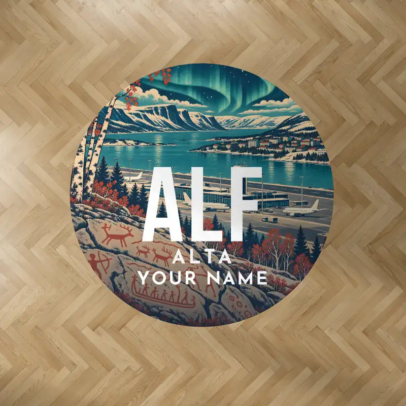 Alta Airport (ALF) Carpets - Carpet Round - Scene + Name V2