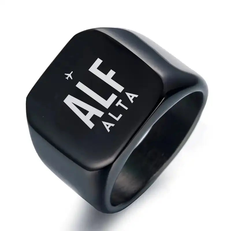 Alta Airport (ALF) Rings - Ring - Black