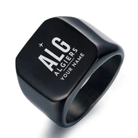 Thumbnail for Houari Boumediene Airport (ALG) Rings - Ring - Black + Name