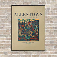 Thumbnail for ALLENTOWN - Poster - Canvas Framed - Beige
