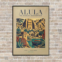 Thumbnail for ALULA - Poster - Canvas Framed - Beige