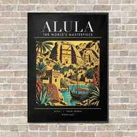 Thumbnail for ALULA - Poster - Canvas Framed - Black