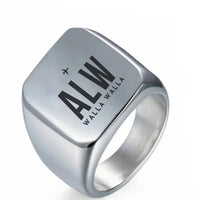 Thumbnail for Walla Walla Regional Airport (ALW) Rings - Ring - Silver