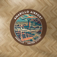 Thumbnail for Rick Husband Amarillo International Airport (AMA) Carpets - Carpet Round - Badge - Brown V2