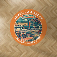 Thumbnail for Rick Husband Amarillo International Airport (AMA) Carpets - Carpet Round - Badge - Orange V2