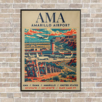 Thumbnail for AMA - Poster - Canvas Framed - Beige