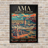 Thumbnail for AMA - Poster - Canvas Framed - Black