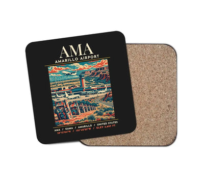 AMA - Poster - Coaster - Black