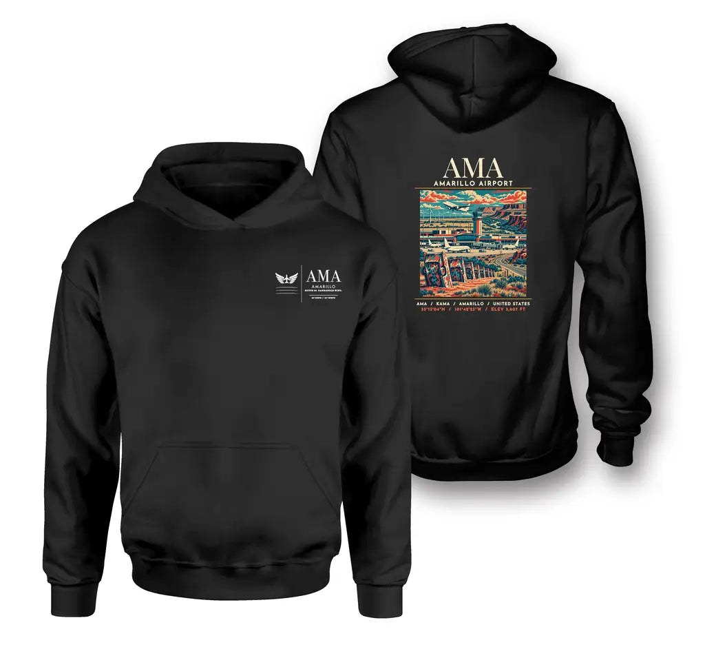 AMA - Poster - Double-Side Hoodie - Black