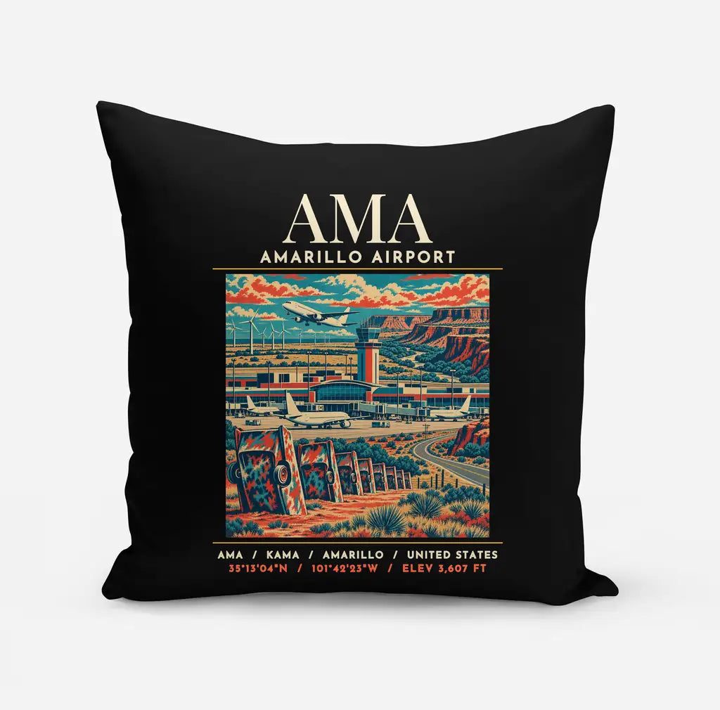 AMA - Poster - Pillow - Black