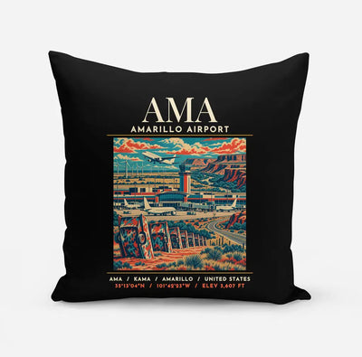 AMA - Poster - Pillow - Black