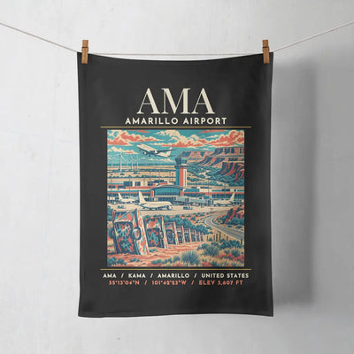 AMA - Poster - Towel - Black