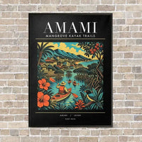 Thumbnail for AMAMI - Poster - Canvas Framed - Black