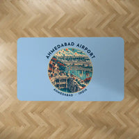 Thumbnail for Sardar Vallabhbhai Patel International Airport Ahmedabad (AMD) Carpets - Carpet Rectangle - Badge - Light Blue V2
