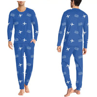 Thumbnail for Sardar Vallabhbhai Patel International Airport Ahmedabad (AMD) Pajamas - Men Pajamas - Blue