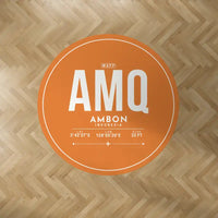 Thumbnail for Pattimura International Airport (AMQ) Carpets - Carpet Round - ID Tag - Orange V2