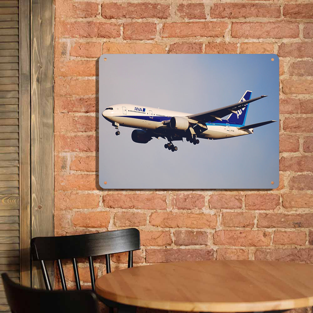 ANA's Boeing 777 Printed Metal Sign
