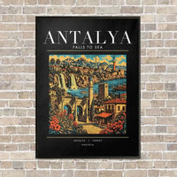 Thumbnail for ANTALYA - Poster - Canvas Framed - Black