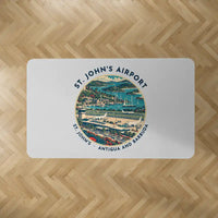 Thumbnail for V. C. Bird International Airport (ANU) Carpets - Carpet Rectangle - Badge - Light Gray V2