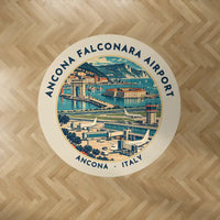 Thumbnail for Ancona Falconara Airport (AOI) Carpets - Carpet Round - Badge - Beige V2