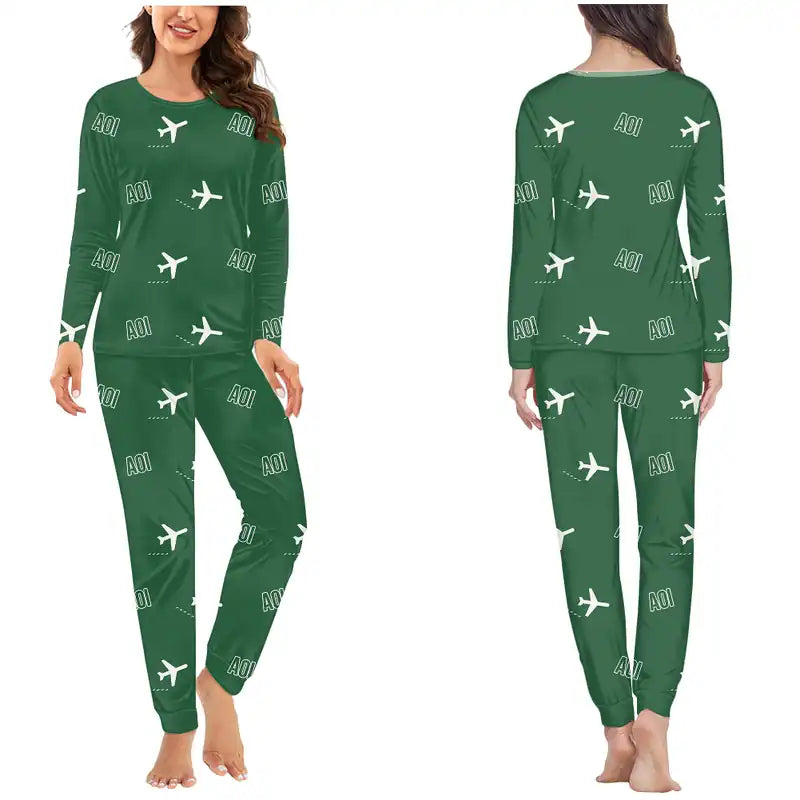 Ancona Falconara Airport (AOI) Pajamas - Women Pajamas - Green