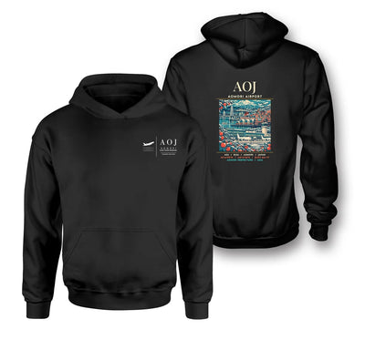 AOJ - Poster - Double-Side Hoodie - Black