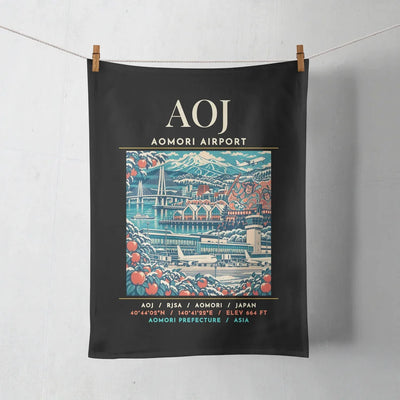 AOJ - Poster - Towel - Black