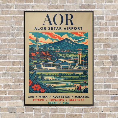 AOR - Poster - Canvas Framed - Beige
