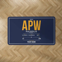 Thumbnail for Faleolo International Airport (APW) Carpets - Carpet Rectangle - ID Tag + Name - Dark Blue V2