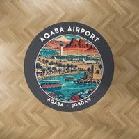 Thumbnail for King Hussein International Airport (AQJ) Carpets - Carpet Round - Badge - Dark Gray V2