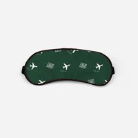 Thumbnail for King Hussein International Airport (AQJ) Sleep Masks - Sleep Mask - Pattern - Dark Green