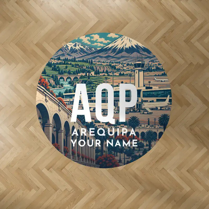 Rodriguez Ballon International Airport (AQP) Carpets - Carpet Round - Scene + Name V2