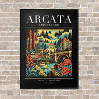 Thumbnail for ARCATA - Poster - Canvas Framed - Black