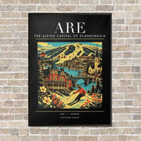 Thumbnail for ARE - Poster - Canvas Framed - Black