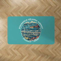 Thumbnail for Stockholm Arlanda Airport (ARN) Carpets - Carpet Rectangle - Badge - Turquoise V2