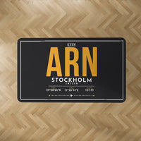 Thumbnail for Stockholm Arlanda Airport (ARN) Carpets - Carpet Rectangle - ID Tag - Black