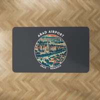 Thumbnail for Arad International Airport (ARW) Carpets - Carpet Rectangle - Badge - Dark Gray V2