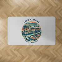 Thumbnail for Arad International Airport (ARW) Carpets - Carpet Rectangle - Badge - Light Gray V2