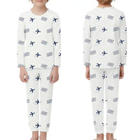 Thumbnail for Arad International Airport (ARW) Pajamas - Children Pajamas - White
