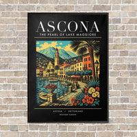 Thumbnail for ASCONA - Poster - Canvas Framed - Black