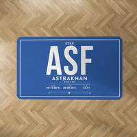 Thumbnail for Astrakhan Narimanovo Boris M. Kustodiev International Airport (ASF) Carpets - Carpet Rectangle - ID Tag - Blue V2
