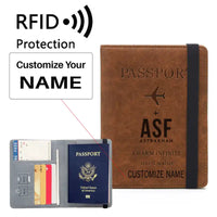 Thumbnail for Astrakhan Narimanovo Boris M. Kustodiev International Airport (ASF) Leather Wallets - Passport Wallet - Code