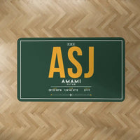 Thumbnail for Amami Airport (ASJ) Carpets - Carpet Rectangle - ID Tag - Dark Green V2